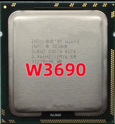 Xeon W3690 3.4 GHz หก-Core สิบสอง-Thread ซีพียูตั้งโต๊ะ Processor 12M 130W LGA 1366