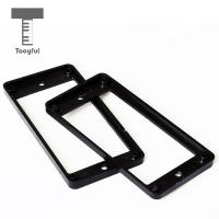 ‘【；】 Tooyful 2Pcs Plastic Flat Metal Humbucker Pickup Frame Mounting Ring Accessory 4Mm Thick Black For LP Electric Guitar Wholesales