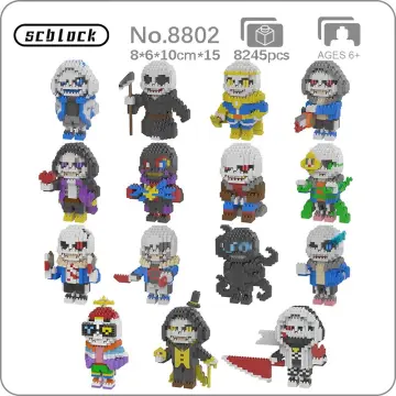 Undertale Figure Ink!sans Building Blocks Figure Styles Assemble