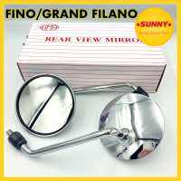 กระจก (ขาชุบ) FINO / GRAND FILANO (HMA) อย่างดี แบบแท้ ไม่หลอกตา กระจกข้าง กระจกส่องหลัง (1010-236-12ZS )