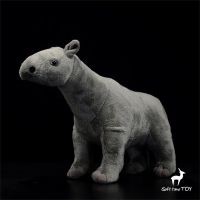 ตุ๊กตาของเล่นจำลองสัตว์เหมือนจริง,ของเล่นตุ๊กตาอะนิเมะ Paraceratherium Plushie Indricotheres