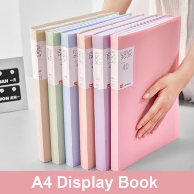 【hot】 File Folder Display Book 30/60 Pages Transparent Insert Paper Document Organizer Office School Supplies Stationery