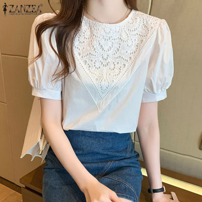 (จัดส่งฟรี)เสื้อยืดแฟชั่นสตรีสไตล์เกาหลี Fancystyle ZANZEA เสื้อยืดลายดอกไม้แขนสั้นชุดแต่งงานชุดราตรีเสื้อท็อปส์ KRS #10