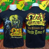 เสื้อวง OZZY OSBOURNE วงร็อค ไม่มีตะเข็บข้าง คอฟิต ป้ายUS เสื้อวินเทจ เสื้อทัวร์ วงร็อคต่างประเทศ