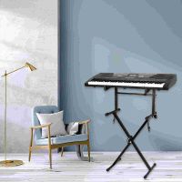 Stand Keyboard Piano Electronic Music Rack Tier Double Universal Adjustable Holder Duty Table Portable Heavy Stool Folding Haven Mall