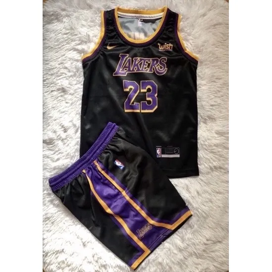 NBA JERSEY LAKERS CITY EDITION LEBRON JAMES NO.23 SET FOR KIDS Lazada PH