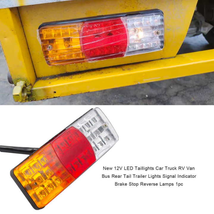 ใหม่12v-led-ไฟท้ายรถรถตู้รถบัสรถบรรทุก-rv-ไฟท้ายไฟท้ายรถพ่วงไฟระบุสัญญาณหยุดเบรกถอยหลัง1ชิ้น