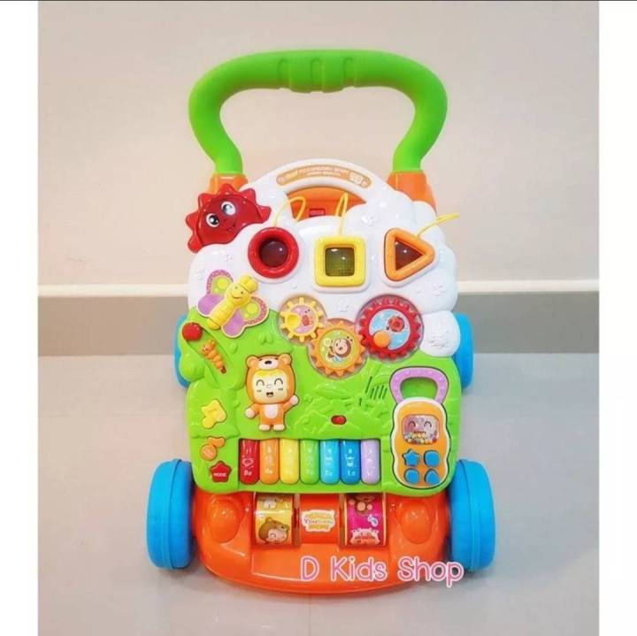 ของเล่น-รถผลักเดินเด็ก-รถหัดเดิน-ปรับหนืดได้-รถผลักเดินเจ้าหมีดนตรี-2in1-bear-piano-walker-ของเล่นเด็ก
