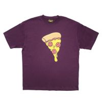 ❀Ready Stock❀Oversized High Street DREW HOUSE PIZZA TEE Pizza Print Crew Neck Short Sleeve T-Shirt