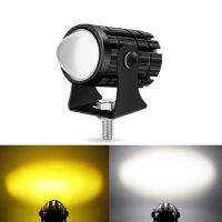 1Pcs Mini Motorcycle Headlight Spotlight Dual Color For SUZUKI BANDIT 1250 BOULEVARD C90 GLADIUS 650 SAMURAI BANDIT 400