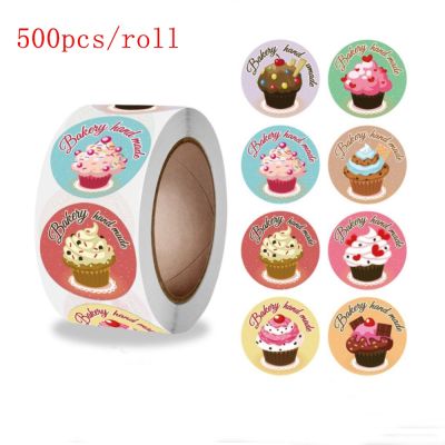 25mm Cute Baking Cake Stickers Handmade Gift Packing Stickers Decoration Stationary Sealing Labels For Dessert