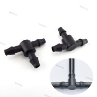 10pcs 3 Way Hose Tee Barb 4/7mm Tube Connector Irrigation Plumbing Pipe Fittings T-Shape Adapter Splitter Garden WDAGTH