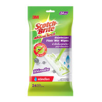 สก๊อตช์-ไบรต์ ผ้าเช็ดพื้นชนิดเปียก สูตรฆ่าเชื้อแบคทีเรีย - Scotch Brite Disinfectant Floor Wet Wipes