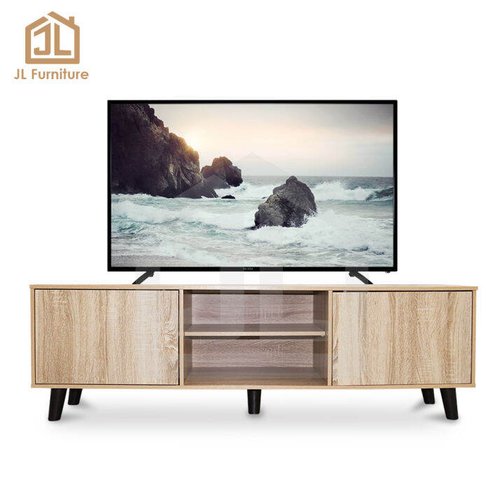 JL Furniture Wooden TV With 2 Doors Living Room Furniture TV