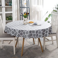 Bubble Kiss Flannel Round Picnic Zipper Umbrella Hole Tablecloth Daisy Waterproof Oil-proof PVC Tablecloths for Outdoor Dining