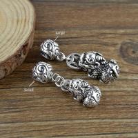 100 925 Silver Pixiu Charm Vintage Sterling Fengshui Wealth Pixiu Pendant Good Luck Charm Pixiu Amulet