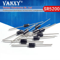 100PCS SB5200 SR5200 Schottky Barrier Rectifier ไดโอด 5A 200V DO-201AD/DO-27