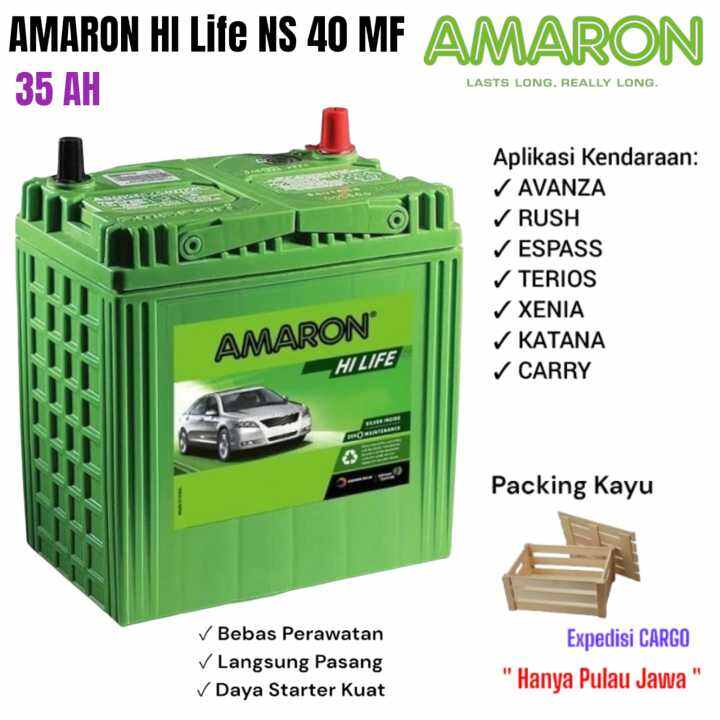 Aki Mobil Avanza/Rush/Espass/Terios/Xenia/Katana/Carry AMARON HI LIFE