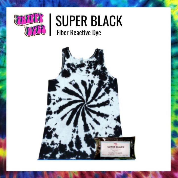 Super Black Procion MX Dyes (Fiber Reactive Dyes From Trippy Dyes