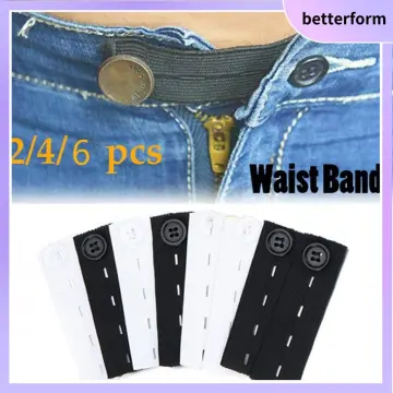 1pc Jeans/pants Waist Extender With Metal Hook And Elastic Strap