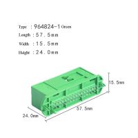 【】 yaoping ชุดอุปกรณ์เชื่อมต่อ Ecu รถยนต์1J0972977C 32ขาสำหรับเครื่องมือ Audi VW ที่นั่ง Skoda ขั้วต่อปลั๊ก1719057-1 1719058-1