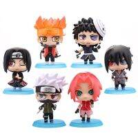 รูปปั้นโมเดลเคลื่อนไหวอซึมากินารูโตะ Uchiha ซาสึเกะของเล่นสะสม Figur Naruto ใหม่6ชิ้น/เซ็ต