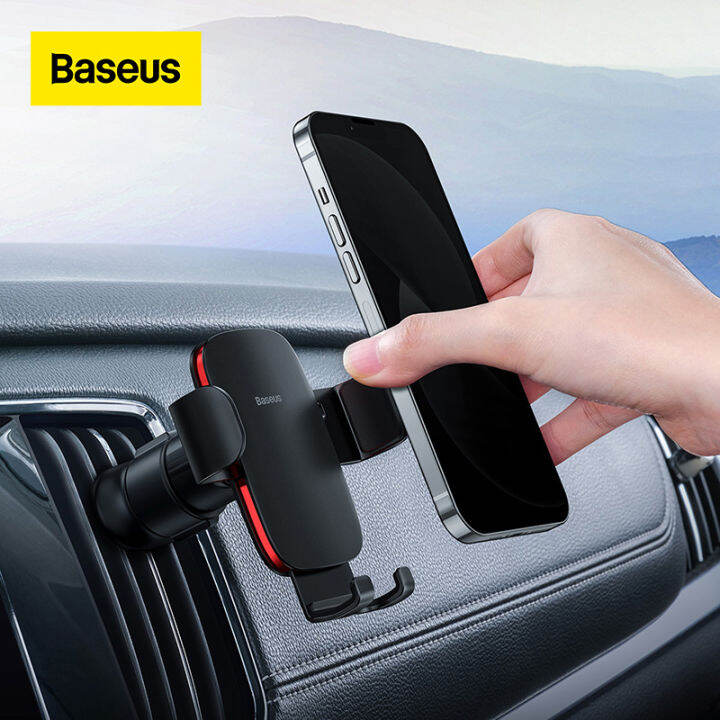Baseus Metal Car Gravity Phone Holder For Air Vent Car Mount For