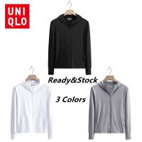 [ส่งของ]Uniqlo เสื้อแจ็กเก็ต กันลม มีซิป คุณภาพสูง แฟชั่น สําหรับผู้ชาย นักเรียน เดินป่า Upf 50