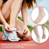 2Pcs Silicone Elastic Moisturizing Gel Heel Protector Cover Breathable Heel Cover With Hole Cracked Foot Skin Care Protectors Foot Care Tool