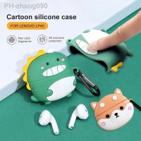 Soft Silicone Earphone Case For Lenovo LP40 Wireless BT Headphone 3D Cute Cartoon Anime Earbuds Protective Cover Box Accessories