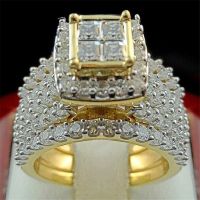 Milangirl Punk Full Zircon Puffed Marine Micro Paved Stone Rings For Men Hip Hop Iced Out Geometry Ring Cool Male Jewelry