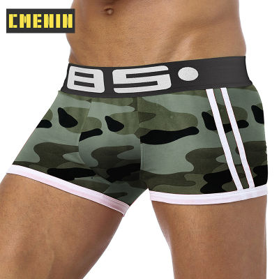 (1 Pieces) Mesh High Quality Boxer Men Underware Trunks Fashion Solid Sexy Mens Underwear Boxershorts Gym 2020 New BS144