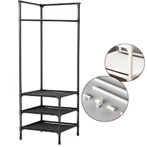 CORNER STAND001 (2layer Only) clothes rack floor standing clothes rack