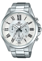 Casio Edifice นาฬิกาข้อมือผู้ชาย สายสเตนเลสสตีล รุ่น EFV-500D,EFV-500D-7A - สีเงิน