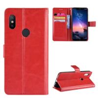 CaseสำหรับXiaomi Redmi Note 6 Pro Casing Flipเคสการ์ดหนัง + Tpuซิลิโคนฝาหลังอ่อนนุ่มเคสโทรศัพท์