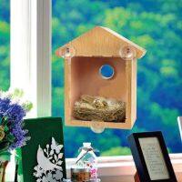 Hot Bird House Parakeet Nest Garden Tree Window แขวน Bird House Budgie ไม้ Breeding กล่องสำหรับ Lovebirds Parrotlets Nest