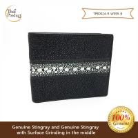 ThaiProduct1688 กระเป๋า กระเป๋าสตางค์หนังปลากระเบน แบบ 2 พับ Stingray Leather Wallet