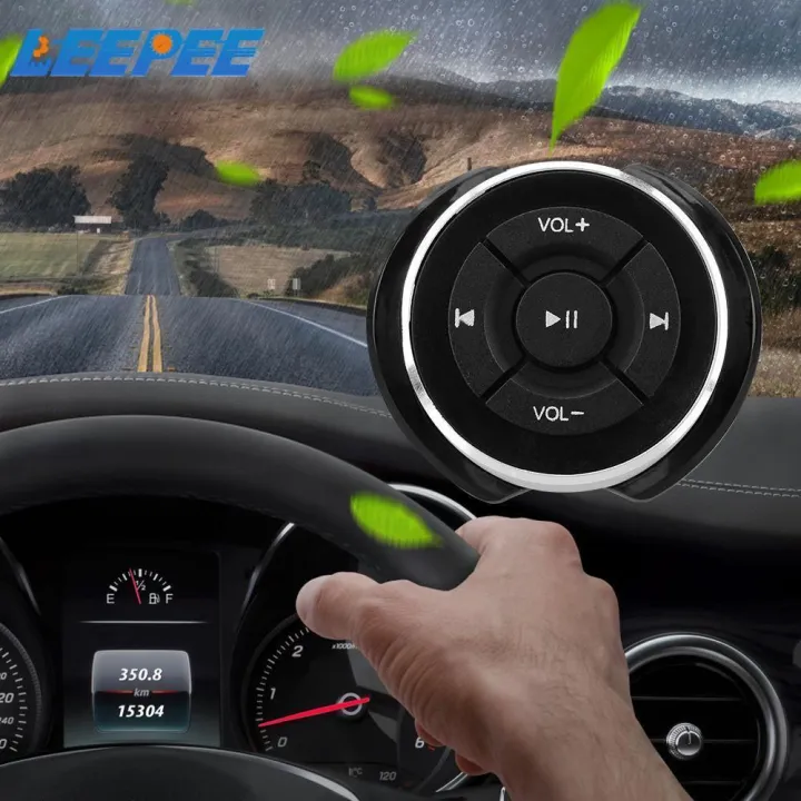 Car Steering Wheel Wireless Button Bluetooth Remote Controls Motorcycle