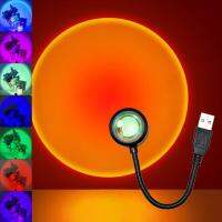 5v 1w USB Led Sunset Lamp Projector Portable Colorful Flexible Adjustable Background Atmosphere Light