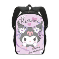 Mochila Kuromi โรงเรียนสาวกระเป๋าเป้สะพายหลังอะนิเมะเดินทางกระเป๋าเป้สะพายหลังผู้หญิงโรงเรียนแล็ปท็อปรายการที่คอสเพลย์กระเป๋านักเรียน D Aypack กระเป๋า