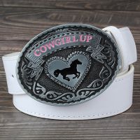 Ikat Pinggang Besar Cowgirl Gaya Barat Ikat Pinggang Hiasan Kasual Fashion untuk Wanita