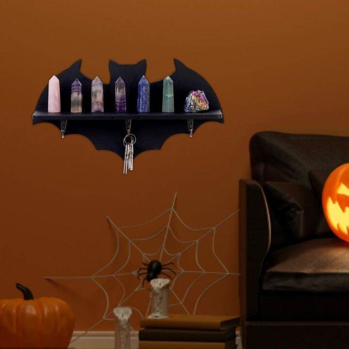 cc-bat-shelf-multi-functional-gothic-spooky-storage-rack-wall-floating-holder-supplies