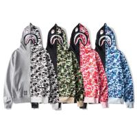 BAPE BAPE เสื้อคาร์ดิแกนแบบปะลายพรางเสื้อแจ็คเก็ตผู้ชายมีฮูดและหญิงเสื้อฮิปฮอปทรงหลวมสไตล์ฤดูใบไม้ร่วงสเวตเตอร์มีแบรนด์ฉลาม BAPE