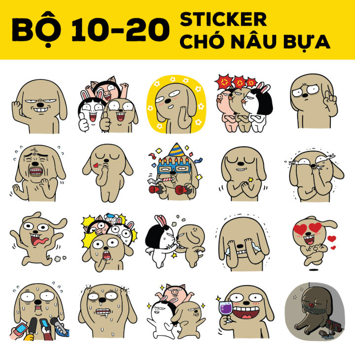 Sticker Chó Nâu Bựa: Khoe vẻ đáng yêu và hài hước của mình bằng những Sticker Chó Nâu Bựa. Chúng sẽ khiến cho bất kỳ cuộc trò chuyện nào trở nên thú vị và náo nhiệt hơn bao giờ hết. Hãy truy cập vào hình ảnh liên quan để tìm hiểu thêm!