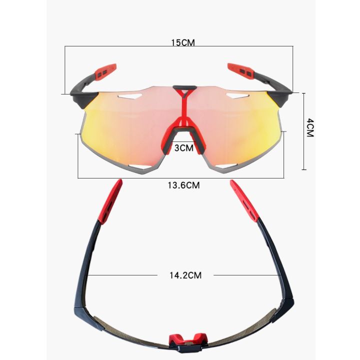 100-hypercraft-แว่นตาขี่จักรยานจักรยานแว่นกันแดดจักรยาน-hd-visual-anti-glare-uv400-กีฬากลางแจ้ง-glasse