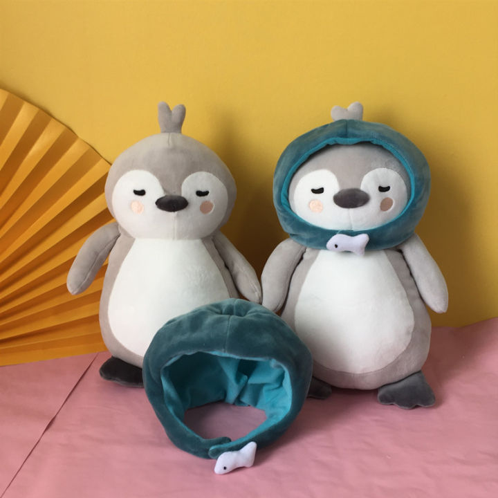 plush-penguin-dolls-korea-popular-crash-landing-on-you-penguin-hat-can-removed-wings-can-shake-cartoon-plush-toys