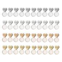 10Pcs Heart Love Magic Earring Lifters Earring Lifts Backs Adjustable Hypoallergenic Earring Nuts Ear Lobe Support