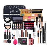 30PCSSet Make Up Sets Cosmetics Kit Eyeshadow Lipstick Eyebrow Pencil Lip Gloss Makeup Brush Powder Puff With Makeup Bag