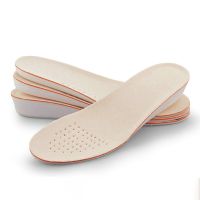 【jw】∋✽⊕  Sweat-Absorvente Respirável Shoe Pad Altura Aumentar Palmilhas Inserções De Fibra Soja Cuidados Com Os Pés Homens e Mulheres