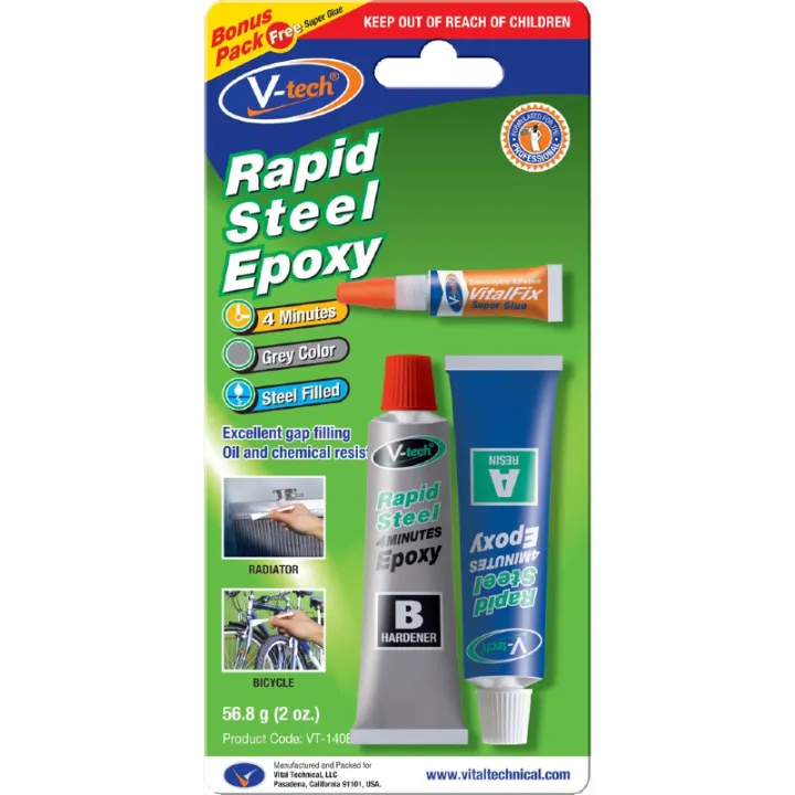 RAPID STEEL EPOXY – Super strong, gap filling steel filled epoxy ...